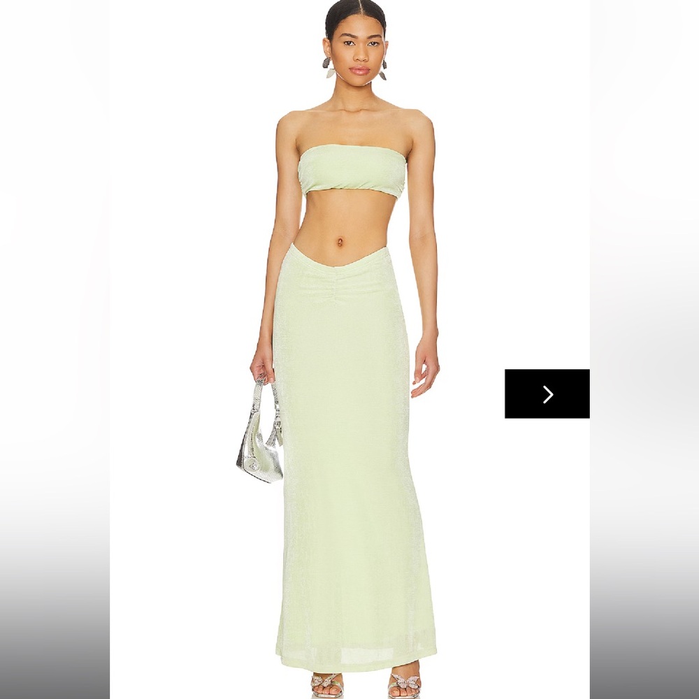 NWT Revolve Superdown Neilina Skirt Set in Green